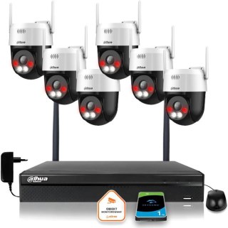Zestaw monitoringu IP Dahua Bezprzewodowa 6 kamer 5MPx P5AE-PV i rejestrator