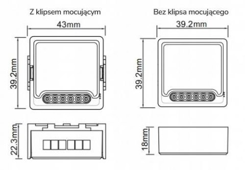 Moduł OXT mini sterownik rolet WiFi TUYA