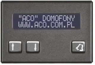 ACO CDN-230E ST Elektroniczny spis lokatorów stal