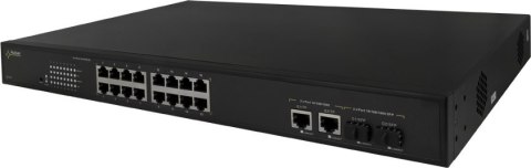 SWITCH POE PULSAR SF116 16-PORTÓW (16xPoE + 2xUPLINK/2xSFP UPLINK)