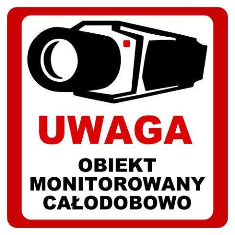 NAKLEJKA OBIEKT MONITOROWANY 20x20 6039