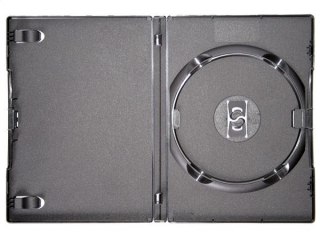 AMARAY PUDEŁKO DVD 14MM 1 BLACK WITH CLIP [40388]