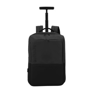 BESTLIFE Trolley-backpack Neoton 38L with USB connector BL-BT-3401BK-1