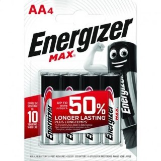 ENERGIZER BATTERY ALKALINE MAX LR06 AA BLISTER*4