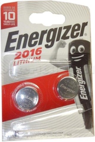 ENERGIZER BATTERY CR2016 LITHIUM K280 BLISTER*2