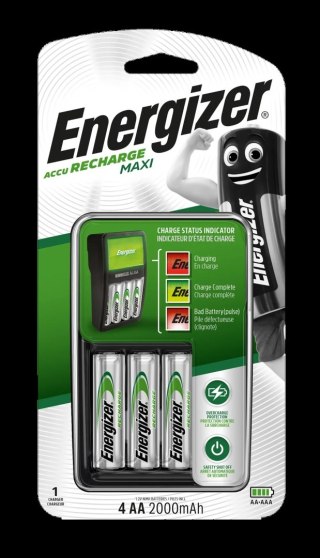 ENERGIZER MAXI CHARGER + ACCUMULATOR HR6 AA 2000mAh PRECHARGE BLISTER*4