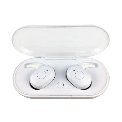 FREESTYLE BLUETOOTH V5.0 EARPHONES SPORT TWS + CHARGING STATION SŁUCHAWKI SPORTOWE ZE STACJĄ ŁADUJĄCĄ WHITE [45144]
