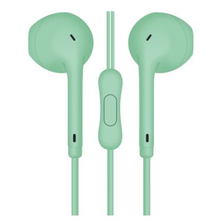 FREESTYLE EARPHONES MINI JACK + MIC MACAROON STYLE GREEN [45758] TE