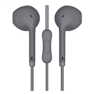 FREESTYLE EARPHONES MINI JACK + MIC MACAROON STYLE GREY [45759] TE