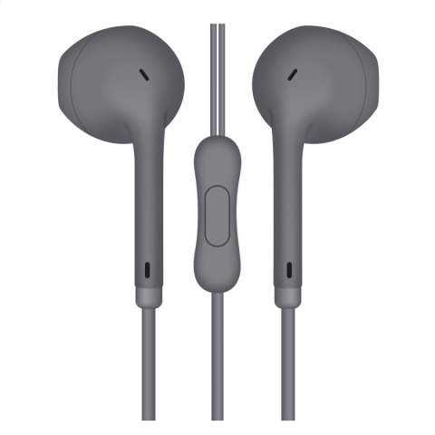 FREESTYLE EARPHONES MINI JACK + MIC MACAROON STYLE GREY [45759] TE