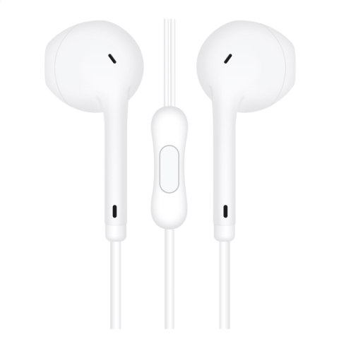 FREESTYLE EARPHONES MINI JACK + MIC MACAROON STYLE WHITE [45761]