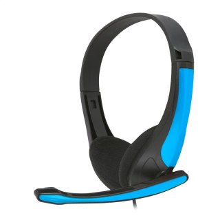 FREESTYLE HI-FI STEREO HEADPHONES SŁUCHAWKI NAUSZNR + MIC BLUE [43086] TE