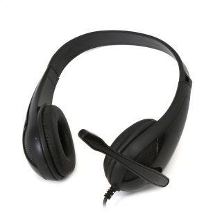 FREESTYLE HI-FI STEREO SŁUCHAWKI NAUSZNE MIC ADAPTER HEADPHONES BLACK [42675] TE