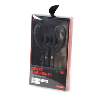 FREESTYLE IN-EAR EARPHONES + MIC SPORT SŁUCHAWKI PRZEWODOWE DOUSZNE Z MIKROFONEM SPORT BLACK [42865] TE