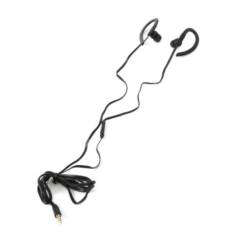 FREESTYLE IN-EAR EARPHONES + MIC SPORT SŁUCHAWKI PRZEWODOWE DOUSZNE Z MIKROFONEM SPORT BLACK [42865] TE