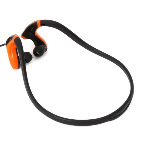 FREESTYLE IN-EAR EARPHONES + MIC SPORT SŁUCHAWKI PRZEWODOWE DOUSZNE Z MIKROFONEM SPORT BLACK ORANGE [42444] TE