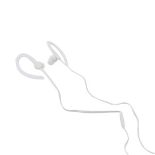 FREESTYLE IN-EAR EARPHONES + MIC SPORT SŁUCHAWKI PRZEWODOWE DOUSZNE Z MIKROFONEM SPORT WHITE [42694] TE