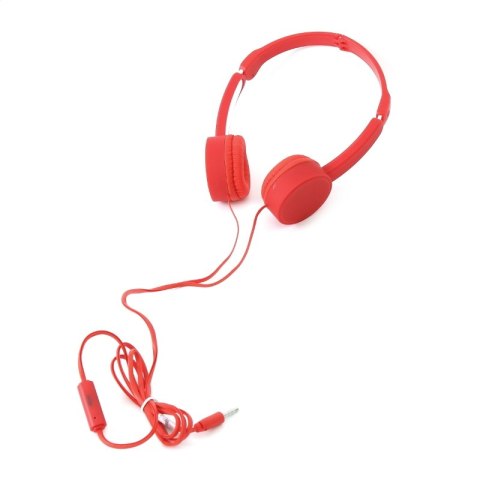 FREESTYLE SŁUCHAWKI NAUSZNE+MIC SŁUCHAWKI Z MIKROFONEM RED [42683] TE