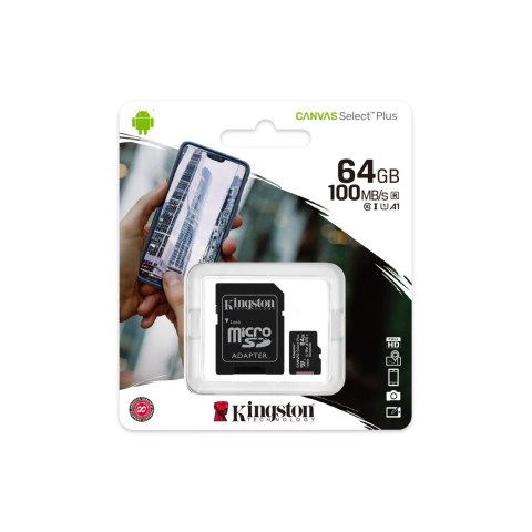 KINGSTON Canvas Go Plus MicroSD 64GB170R 170MB/s A2 SDCG3/64GB