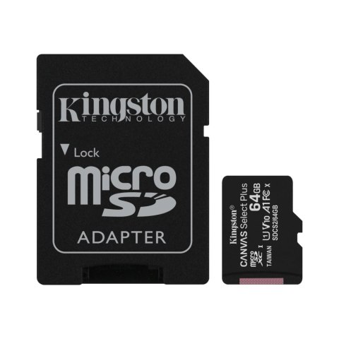 KINGSTON Canvas Go Plus MicroSD 64GB170R 170MB/s A2 SDCG3/64GB