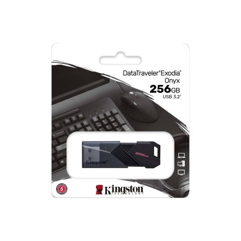 KINGSTON PENDRIVE DT EXODIA ONYX 256GB USB 3.2 GEN1 BLACK DTXON/256GB