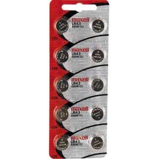 MAXELL BATTERY LR43 10PK (5X2) BLISTER 775012.00.CN