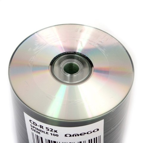 OMEGA CD-R 700MB 52X SILVER OEM OFFSET NO STACKING RING SP*100 [56462] F