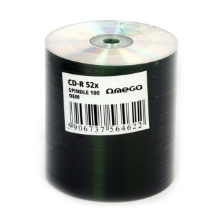 OMEGA CD-R 700MB 52X SILVER OEM OFFSET NO STACKING RING SP*100 [56462] F