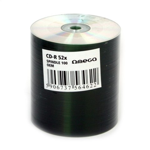 OMEGA CD-R 700MB 52X SILVER OEM OFFSET NO STACKING RING SP*100 [56462] F