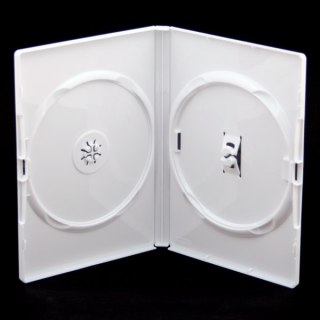 OMEGA PUDEŁKO DVD 14MM 2 WHITE GLOSSY SIDE-BY-SIDE [41377]