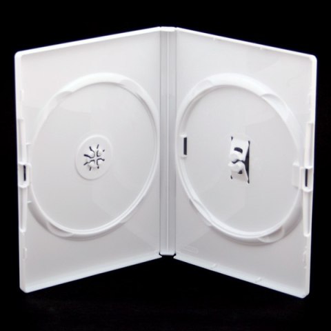 OMEGA PUDEŁKO DVD 14MM 2 WHITE GLOSSY SIDE-BY-SIDE [41377]