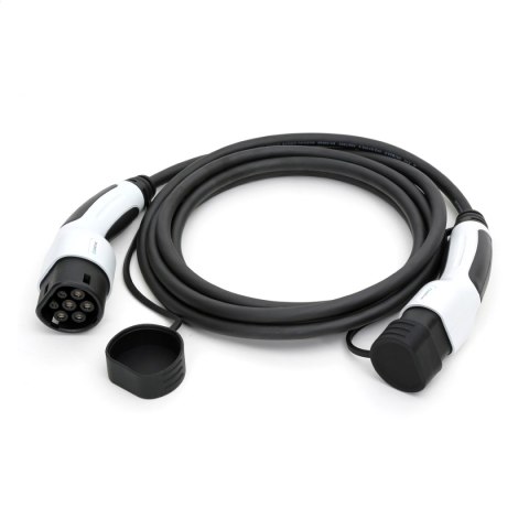 PLATINET EV CHARGING CABLE KABEL DO ŁADOWANIA SAMOCHODU TYPE 2 22KW 5M BLACK/WHITE [45786]