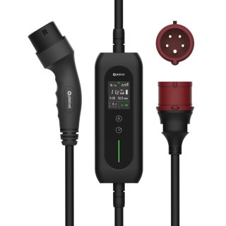 PLATINET EV ŁADOWARKA PRZENOŚNA SAMOCHODÓW EV/PHEV AC TYPE 2 16A 11KW CEE 5M LCD WIFI TUYA BLACK [46232]