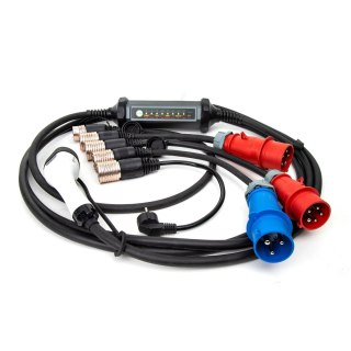 PLATINET EV MOBILE CHARGING STATION 7M CABLE TYPE2 5 ADAPTERS 6A-32A 22KW CHARGER [46018]