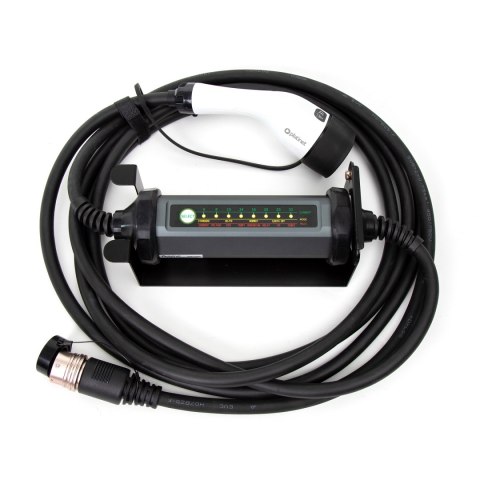 PLATINET EV MOBILE CHARGING STATION 7M CABLE TYPE2 5 ADAPTERS 6A-32A 22KW CHARGER [46018]