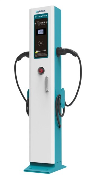 PLATINET STACJA ŁADOWANIA SAMOCHODÓW EV/PHEV AC TYPE 2 2x22KW DOUBLE GUN CHARGER BUSINESS LINE [45792]