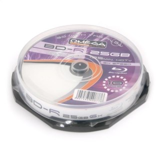 FREESTYLE BD-R BLU-RAY 25GB 6X FF WHITE INKJET PRINTABLE CAKE*10 [40877]