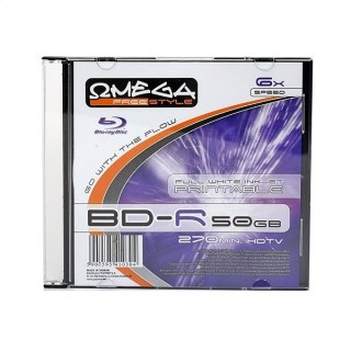 FREESTYLE BD-R BLU-RAY 50GB 6X DL FF WHITE INKJET PRINTABLE SLIM CASE*1 [41030]