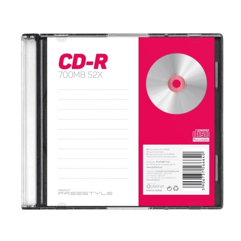 FREESTYLE CD-R 700MB 52X SLIM CASE*1 FOLIA [56664]