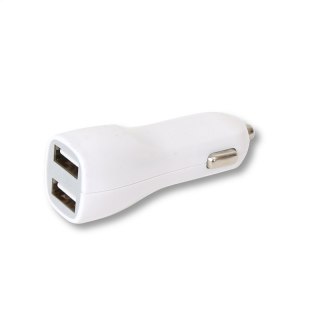 OMEGA CAR CHARGER ŁADOWARKA SAMOCHODOWA 2xUSB 5V 3.1A WHITE [42670]