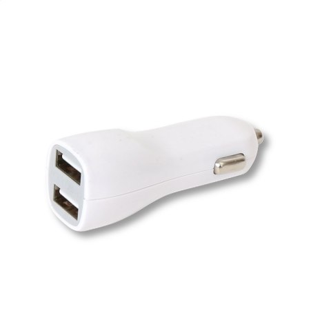 OMEGA CAR CHARGER ŁADOWARKA SAMOCHODOWA 2xUSB 5V 3.1A WHITE [42670]