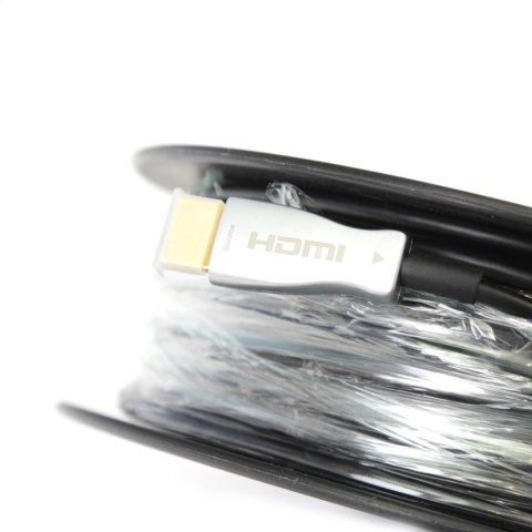 OMEGA HDMI OPTICAL CABLE KABEL KABEL HDMI OPTYCZNY 50M BLACK ROLL [44643]