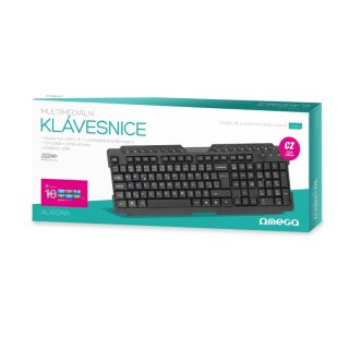 OMEGA KEYBOARD CZ BLACK [44451] TE