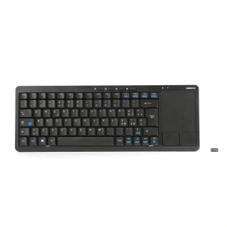 OMEGA KEYBOARD IT WIRELESS FOR SMART TV TOUCHPAD ITALY LAYOUT BLACK [44424]