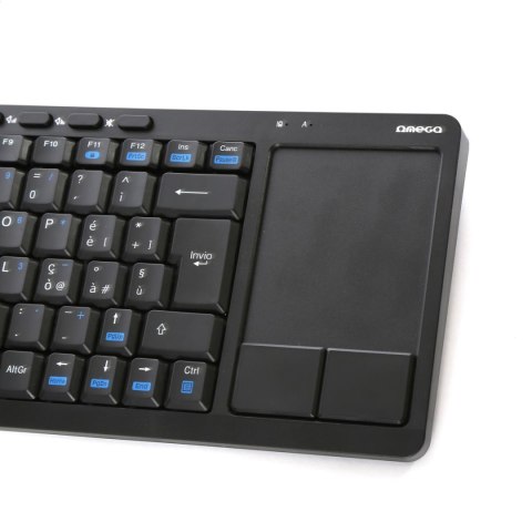 OMEGA KEYBOARD IT WIRELESS FOR SMART TV TOUCHPAD ITALY LAYOUT BLACK [44424]