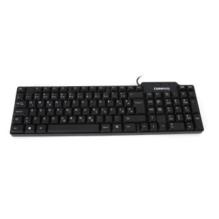 OMEGA KEYBOARD KLAWIATURA YU BLACK [42665]