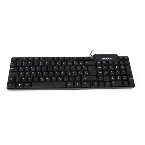 OMEGA KEYBOARD KLAWIATURA YU BLACK [42665]