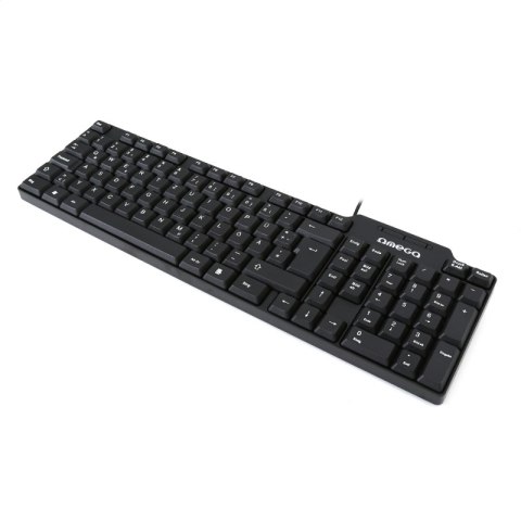 OMEGA KEYBOARD TASTATUR QWERTZ DE BLACK / SCHWARZ [42659]