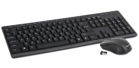 OMEGA KEYBOARD US + MOUSE ZESTAW BEZPRZEWODOWY BLACK [43743]