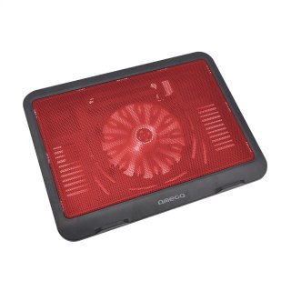 OMEGA LAPTOP COOLER PAD PODKŁADKA CHŁODZĄCA WIND 14 CM FAN RED TE
